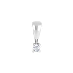 HEART 14ct. whitegold pendant w/dia. 0.05ct W/SI