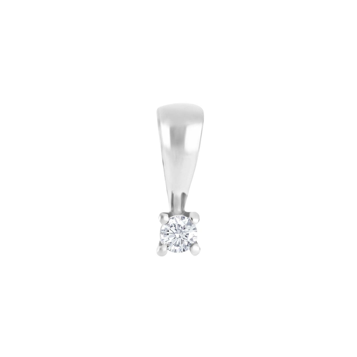 HEART 14kt. hvidguldsvedhæng m/dia 0.05ct W/SI