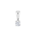 HEART 14ct. whitegold pendant w/dia. 0.20ct W/SI