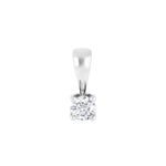 HEART 14kt. Weissgoldanhänger m/dia. 0.25ct W/SI