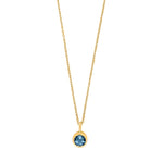 SHAPE Silver goldplated pendant London Topaz