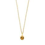 SHAPE Silver goldplated pendant w. citrine