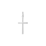 Rhodinierter Silber Kreuz 22mm