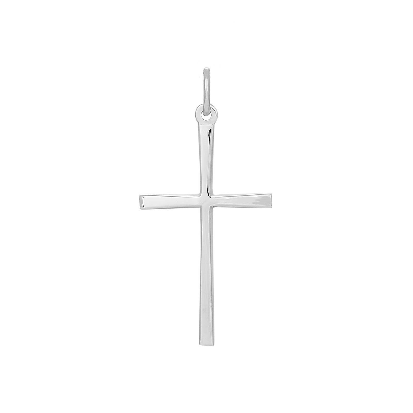 Rhodinierter Silber Kreuz 30mm