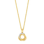 14kt. Anhänger m. 0,04ct TW/SI