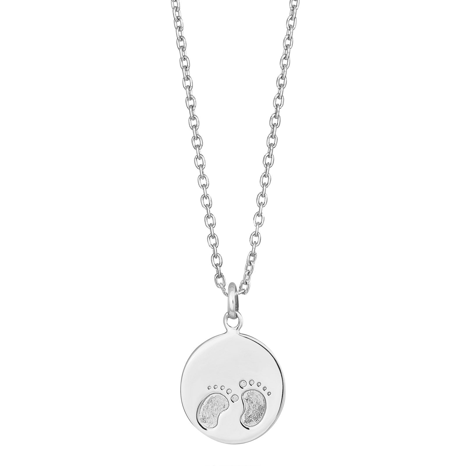 Rod. silver pendant plate w/feet incl. chain