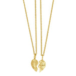 8ct. gold pendant 10mm w/goldpl. chain