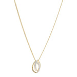 14kt. guldvedhæng m/dia. 0.020ct W/SI inkl. forg.