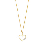 14kt. Goldanhäng.m/Dia. 0.015ct W/PI inkl. Verg.