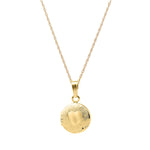 Medaljon m. 14kt. påvalset guld. Inkl. 45cm kæde