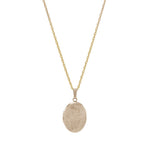 Medallion rolled gold 45cm