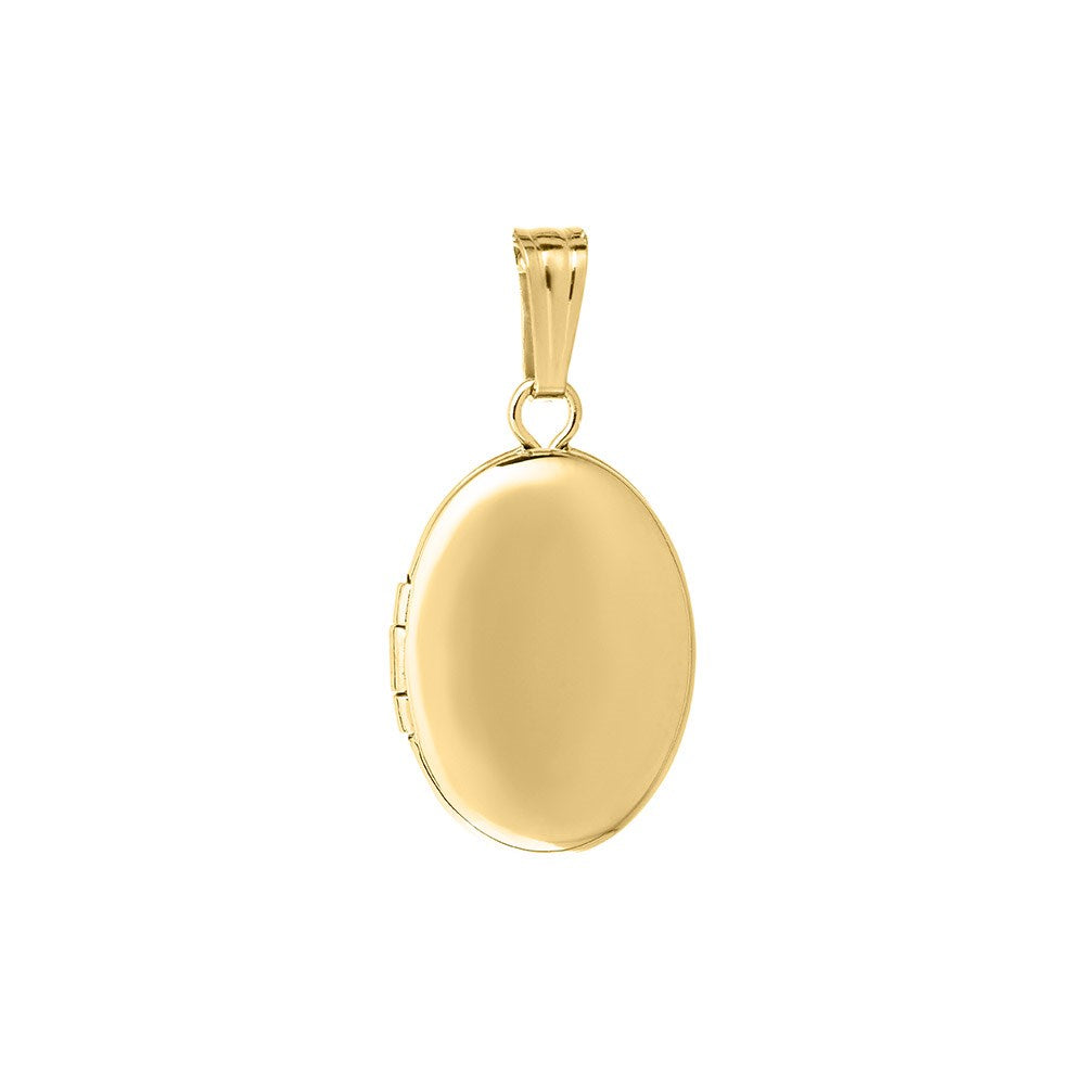 Medaljon m. 14kt. påvalset guld. Inkl. 45cm kæde