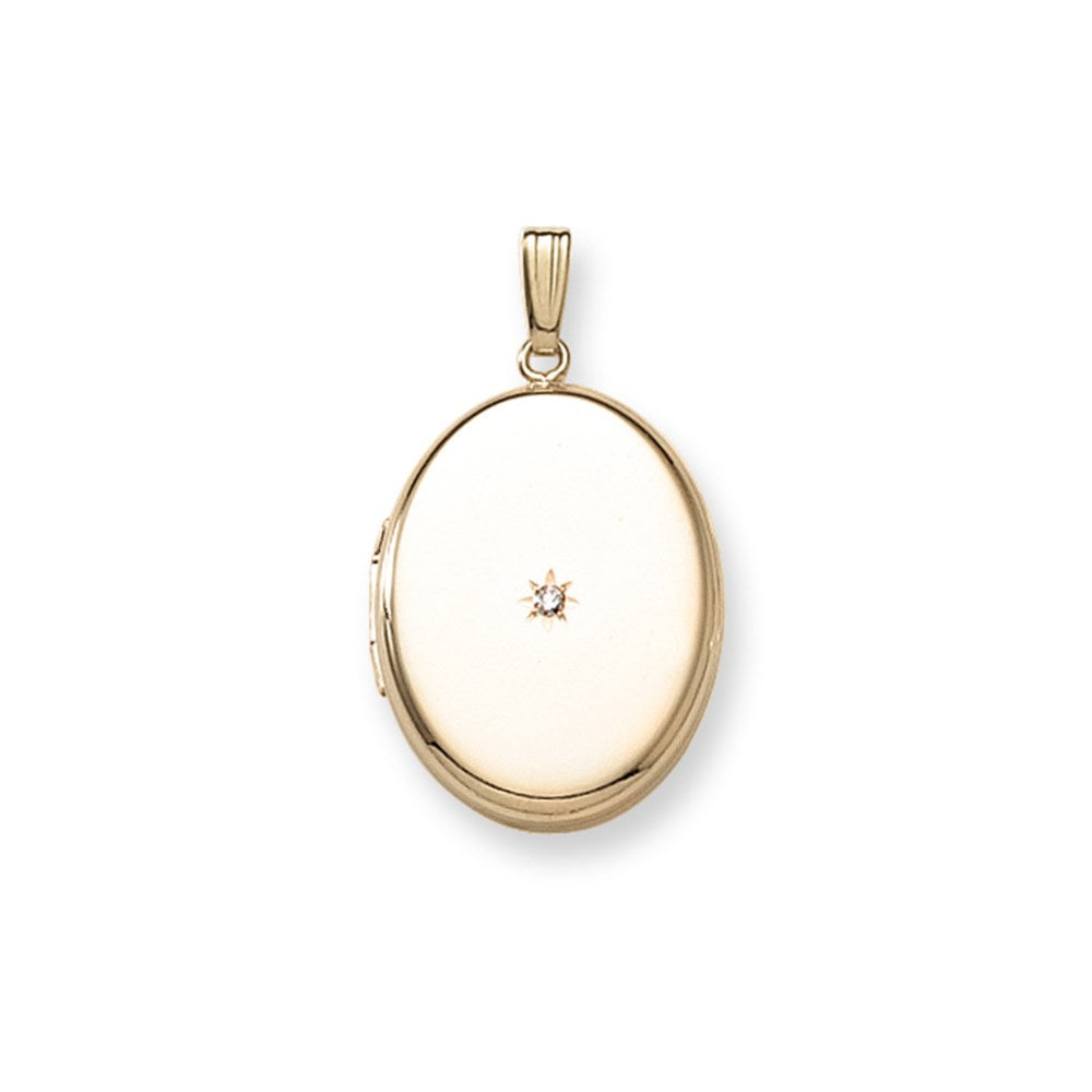 Medallion rolled gold with 0,02ct.