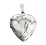 Medaillon in rhod. Silber inkl. Kette