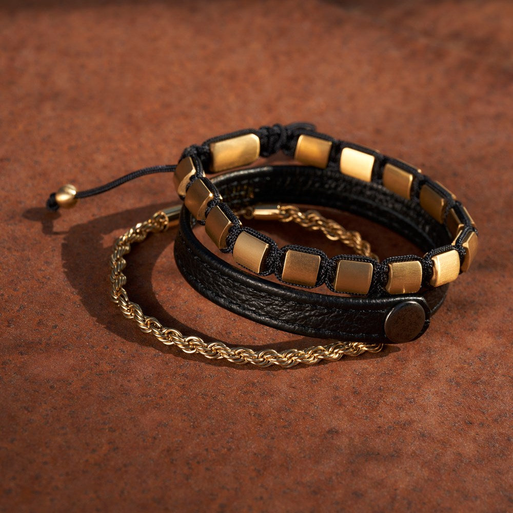 SON Armband Stahl IPG Kordel