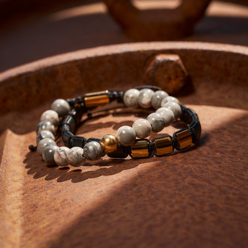 SON-armband, staal, vierkant