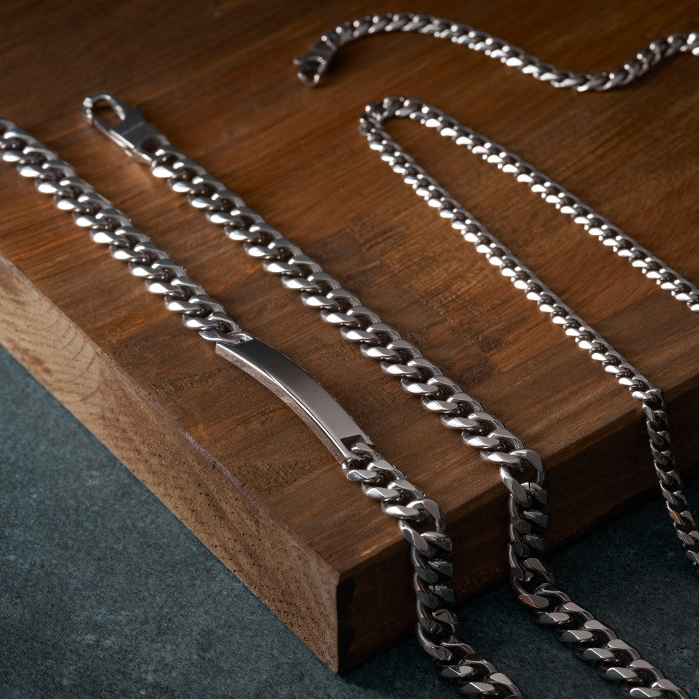 SON bracelet steel polished