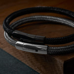 SON bracelet steel - black