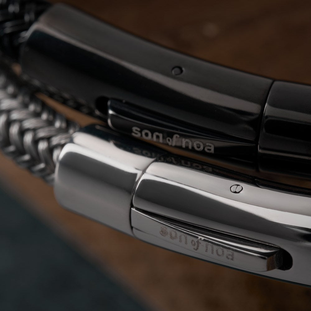 SON Armband Stahl - schwarz