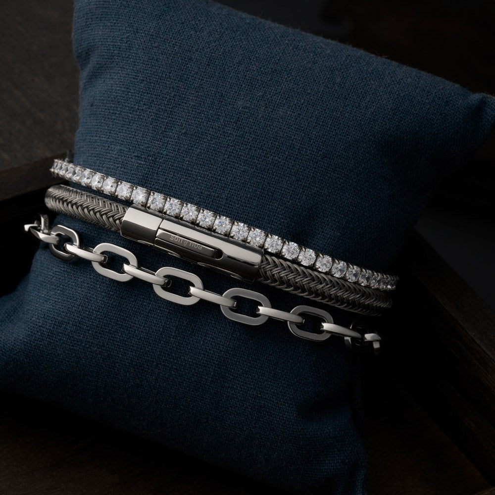 SON-armband van staal