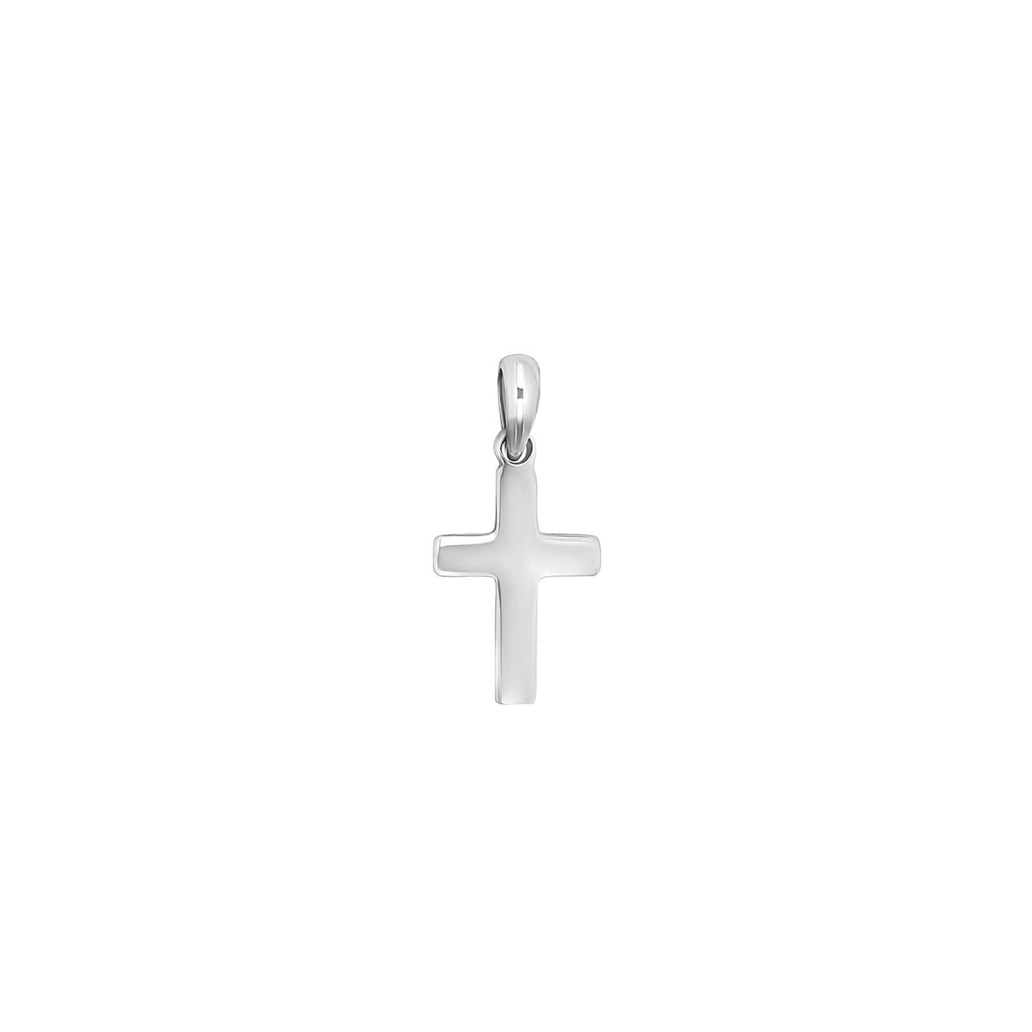 Rhod. Silber Kreuz 13mm