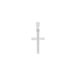 Rhod. Silber Kreuz 18mm