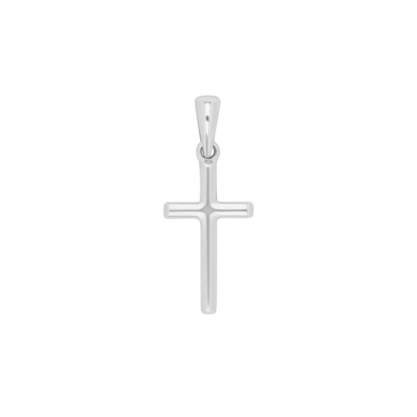 Rhod. Silber Kreuz 18mm