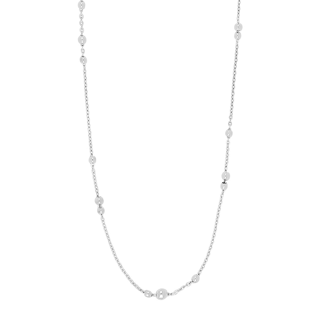 Rhd. Silver necklace BEADIT52