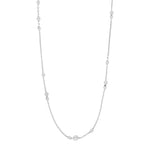 Rhd. Silber Halskette BEADIT52