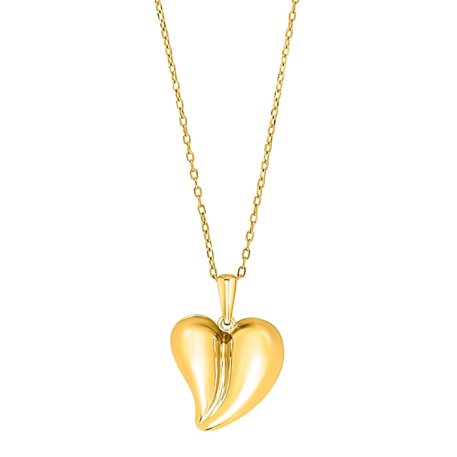 Gold plated silver necklace heart MACARINA52
