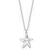 Silver necklace starfish SEA52