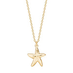 Silver necklace starfish SEA52