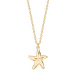 Silver necklace starfish SEA52
