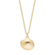 Silver necklace seashell SEA52