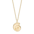 Silver necklace snail shell SEA52