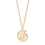 Silver necklace snail shell SEA52