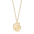Silver necklace snail shell SEA52