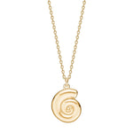 Silver necklace snail shell SEA52