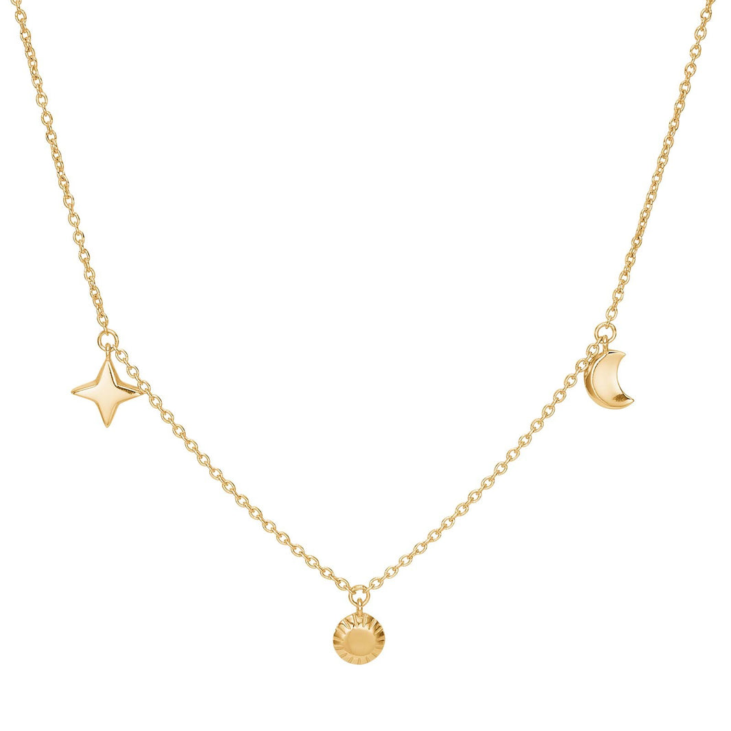 Forgyldt sølv halskæde UNIVERSE52