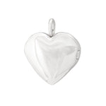Rhod. silver locket heart 15mm