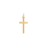 8kt. guldkors 15mm