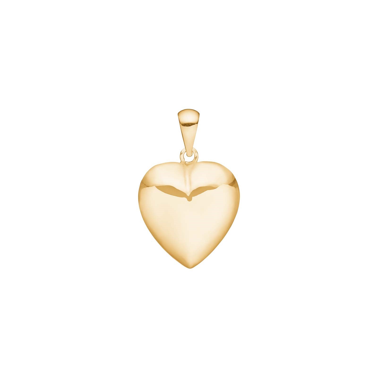 8 carat gold heart 14mm