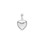 Rhod. silver heart 12mm