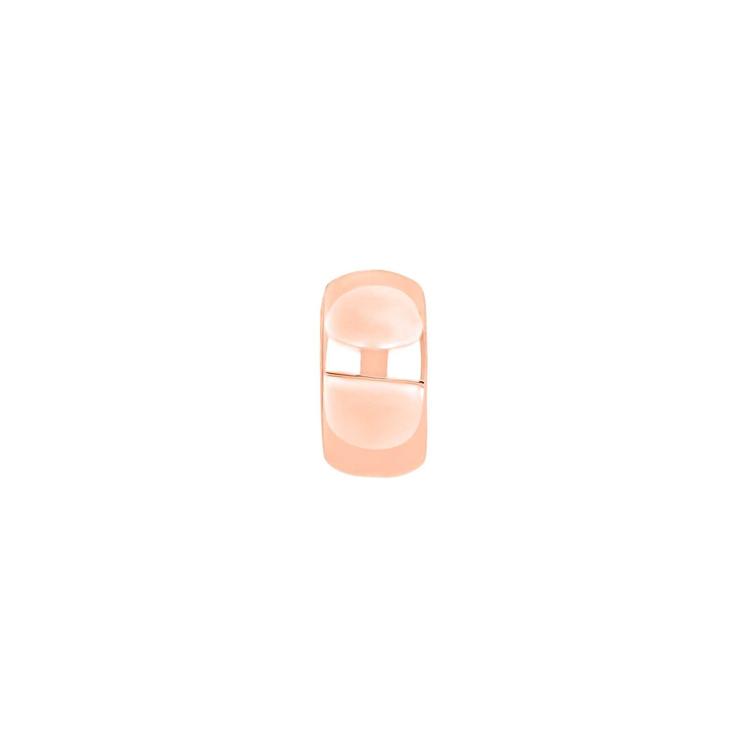 Silberner Systemanhänger 13x8mm - Rosévergoldet