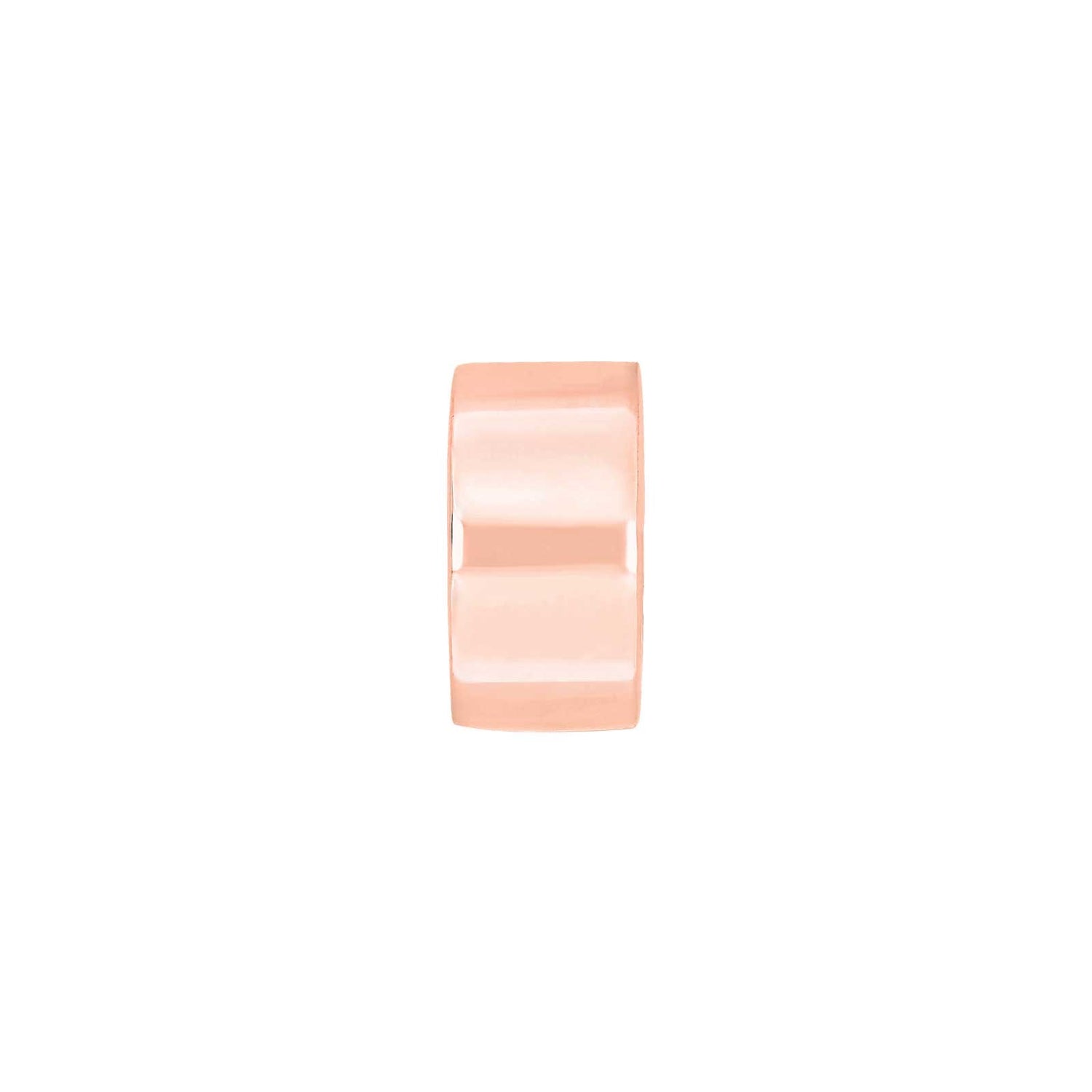 Silberner Systemanhänger 16x8mm - Rosévergoldet