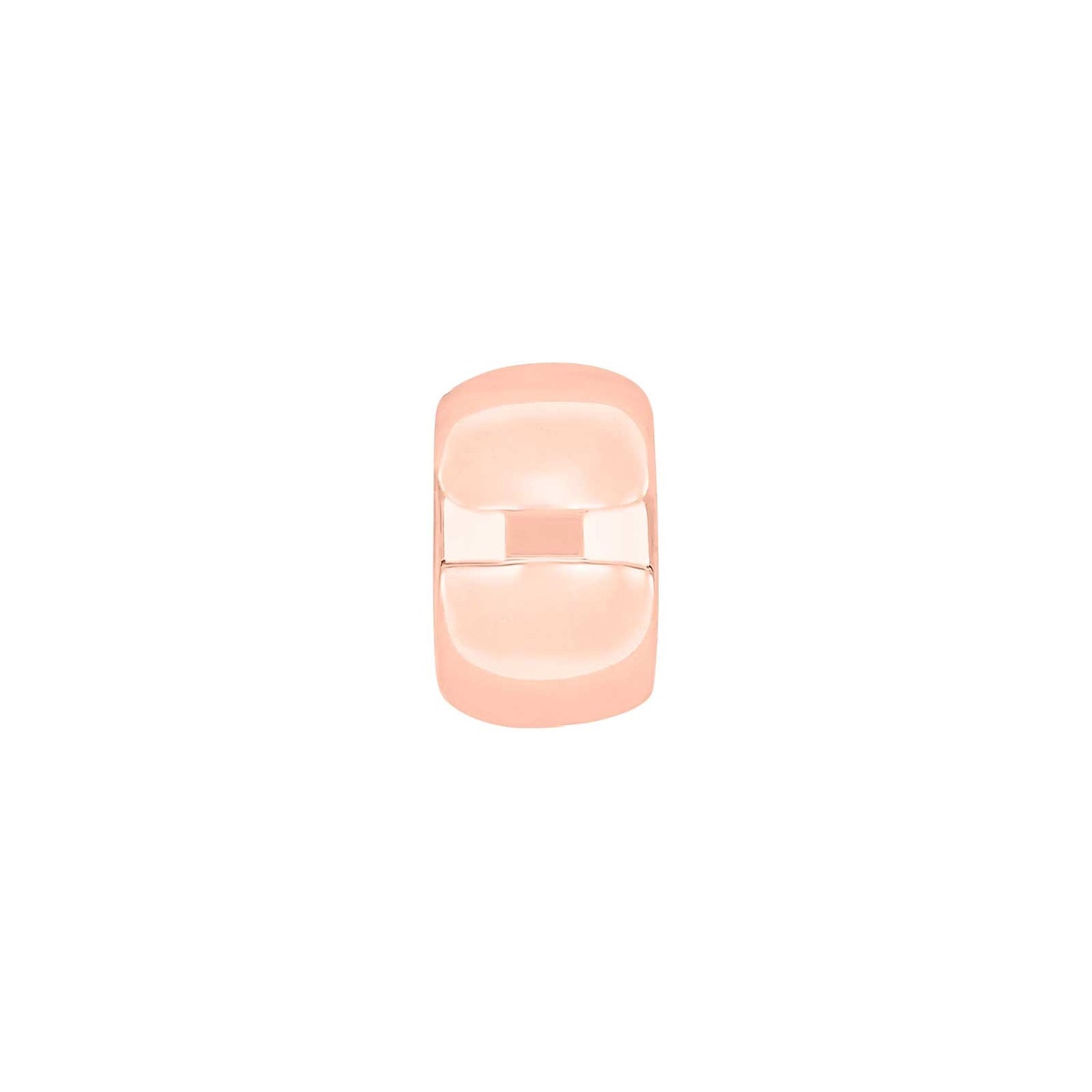 Silberner Systemanhänger 16x11mm - Rosévergoldet