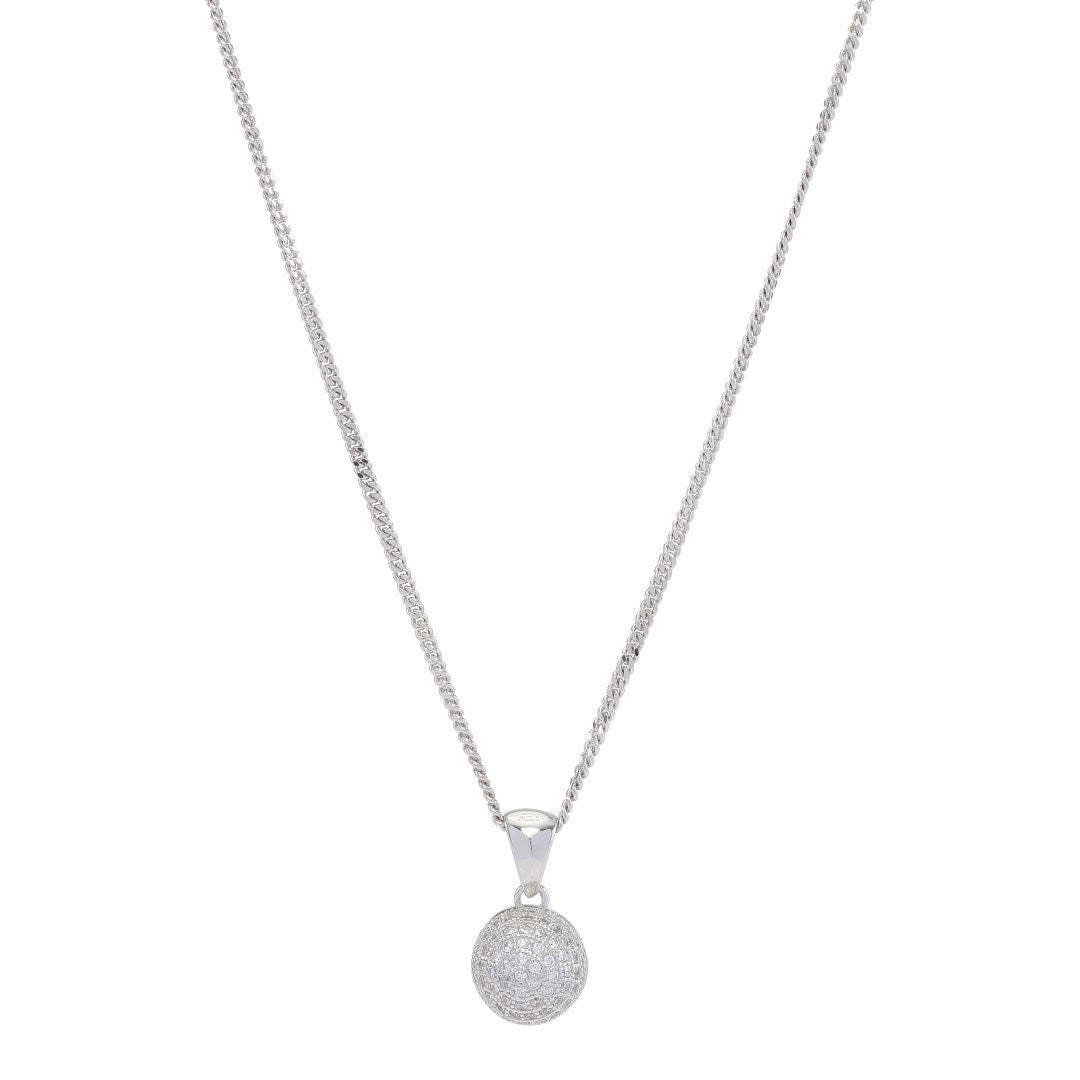 Silber rhodinierte Halskette AMOLANOR