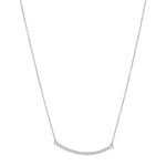 Rhodinierte Silber Halskette AMIRANOR