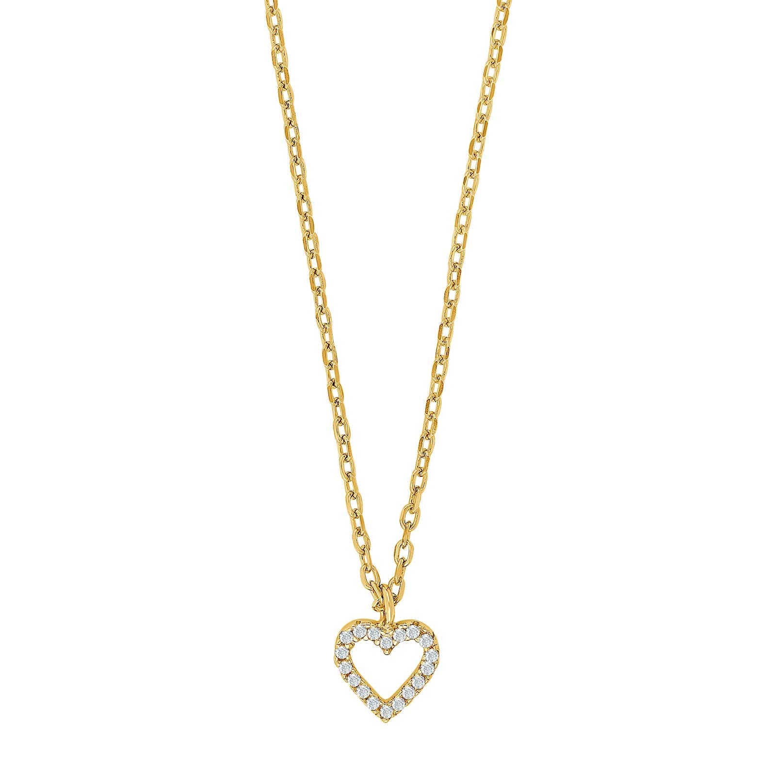 Silver pendant AIDANOR heart 8mm