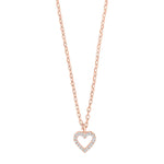 Silver pendant AIDANOR heart 8mm